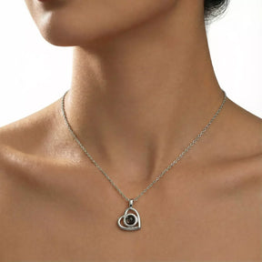 Custom Heart Photo Necklace