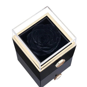 Eternal Rose Box & Custom Engraved Necklace