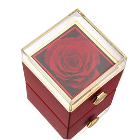 Eternal Rose Box & Custom Engraved Necklace