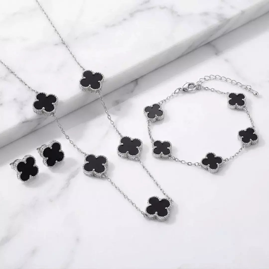Lucky Clover Jewelry Set - 3-Piece