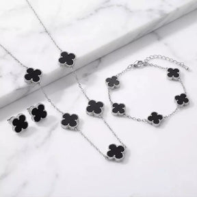 Lucky Clover Jewelry Set - 3-Piece
