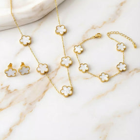 Lucky Clover Jewelry Set - 3-Piece