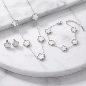 Lucky Clover Jewelry Set - 3-Piece