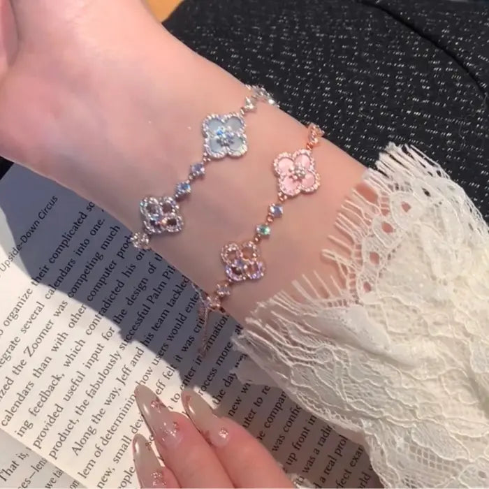 Sakura Clover Bracelet